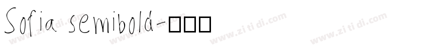 Sofia semibold字体转换
